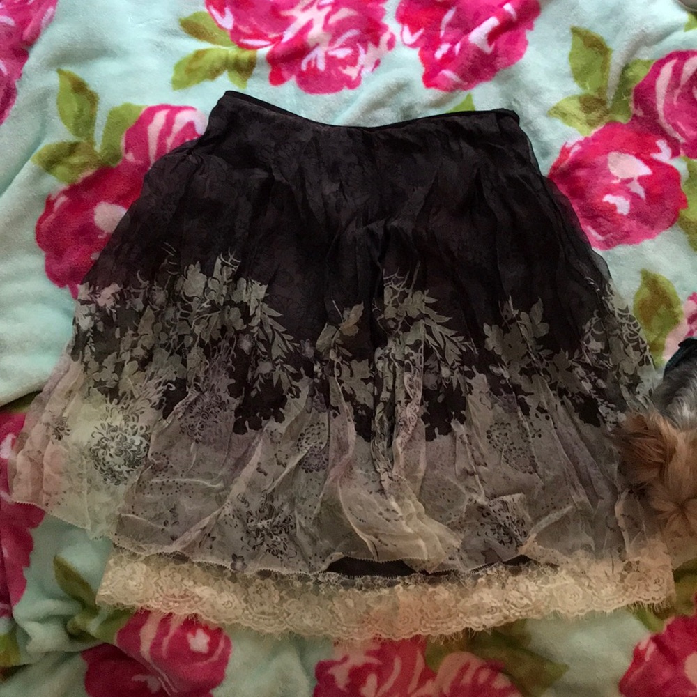 Lacy floral skirt